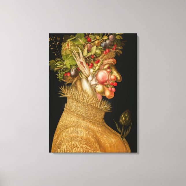 Impressão Em Tela Giuseppe Arcimboldo - Verão (Frente)