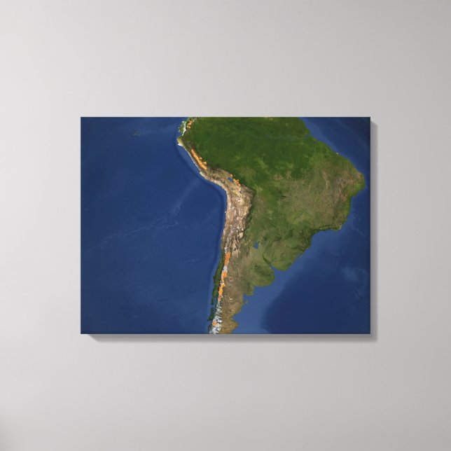 Impressão Em Tela Glaciares em regiões da América do Sul (Frente)