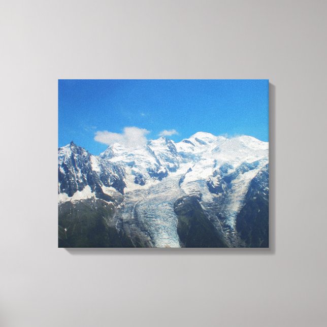 Impressão Em Tela Glaciares no Monte Branco (Frente)