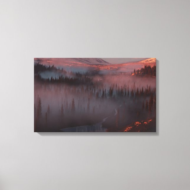 Impressão Em Tela Glacier Valley (Sunrise) (Frente)