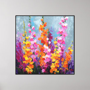 Impressão Em Tela Gladiolus Glow Tela Floral Abstrata