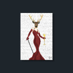 Impressão Em Tela Glamor Deer em Marsala<br><div class="desc">Moda & Figurativa</div>