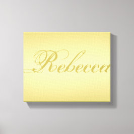 Impressão Em Tela Glamor gold background Personalizado Nome do Model