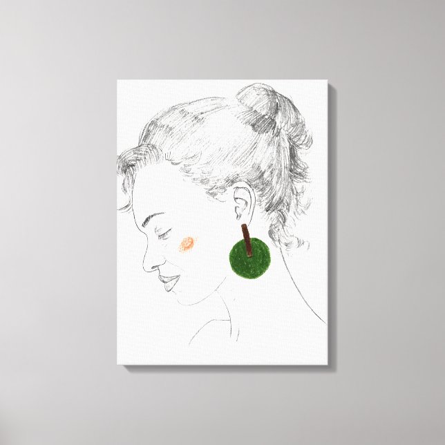 Impressão Em Tela Glance Sketch (Frente)