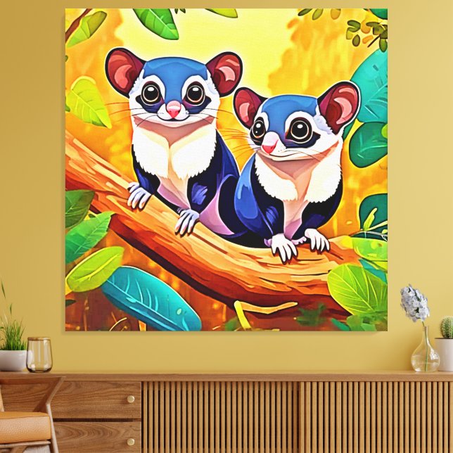 Impressão Em Tela Gliders de Açúcar Cúmulo (Insitu(Sala de estar))