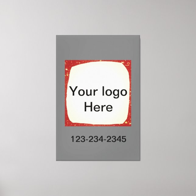 Impressão Em Tela Glitter verde simples adicione seu número de logot (Frente)