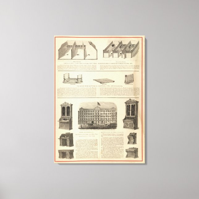 Impressão Em Tela Globe Iron Foundry Wire Mattress Company (Frente)