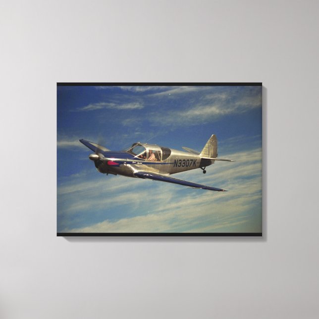 Impressão Em Tela Globe, Swift 1946_Classic Aviation (Frente)