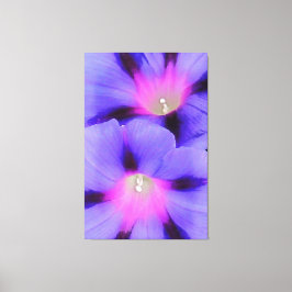 Impressão Em Tela Glória da Manhã Roxo e Cor-de-Rosa