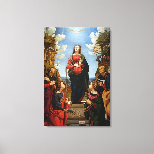 IMPRESSÃO EM TELA GLÓRIA PARA A CONCEPÇÃO IMACULADA (Frente)