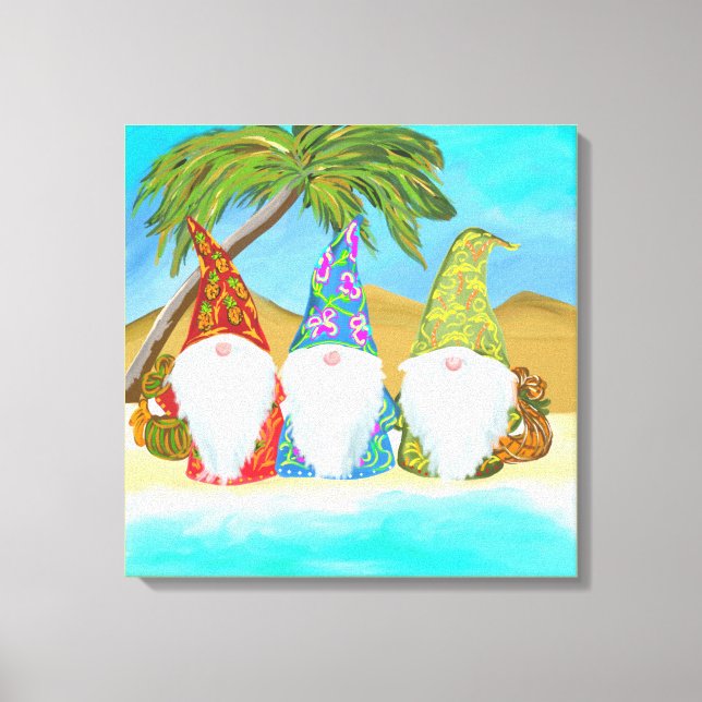 IMPRESSÃO EM TELA GNOMOS DA PRAIA (Frente)