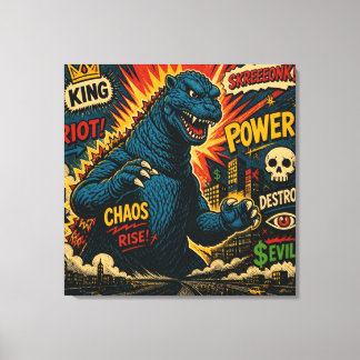 IMPRESSÃO EM TELA GODZILLA. 2