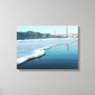 Impressão Em Tela Golden gate bridge da praia do padeiro