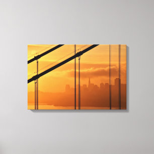 Impressão Em Tela Golden gate bridge na frente do San Francisco