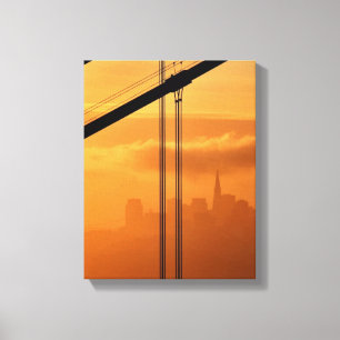 Impressão Em Tela Golden gate bridge na frente do San Francisco