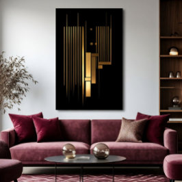 Impressão Em Tela Golden Resonance