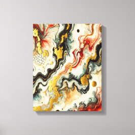 Impressão Em Tela Goldene Flüsse