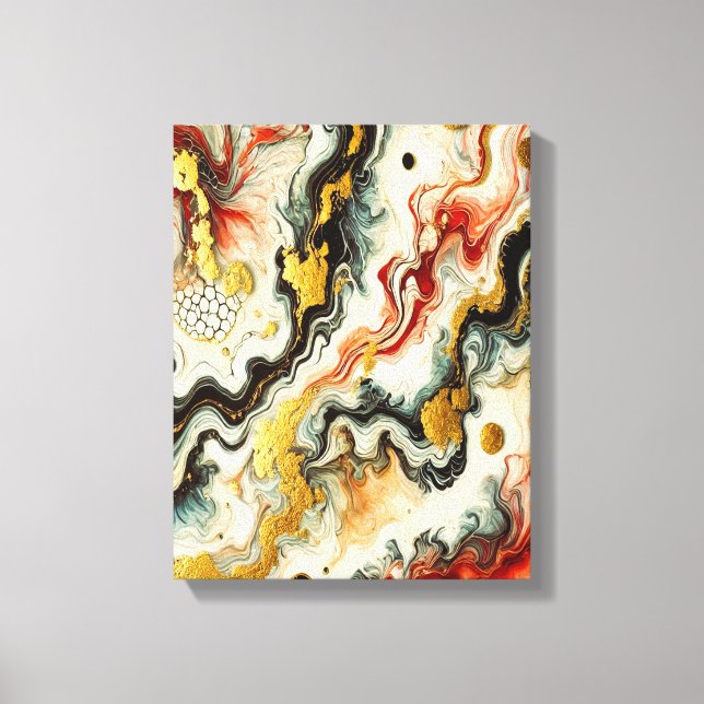 Impressão Em Tela Goldene Flüsse  (Frente)