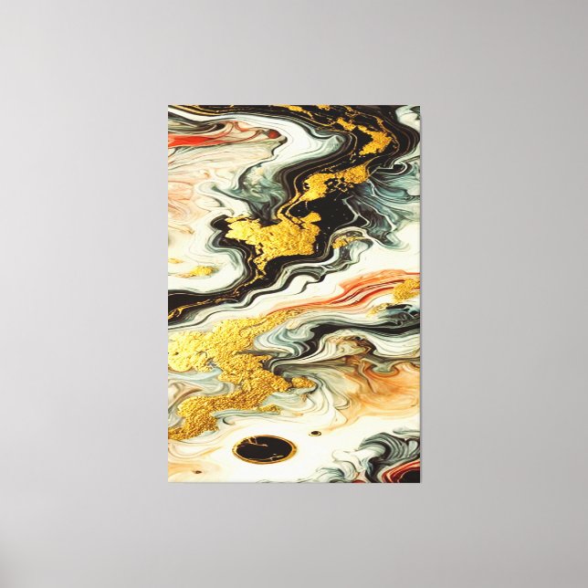 Impressão Em Tela Goldene Flüsse  (Frente)