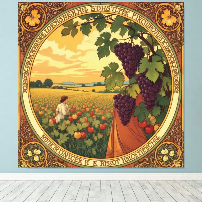 Impressão Em Tela   Goldene Herbsternte – Reichtum der Natur (Insitu(piso de madeira))