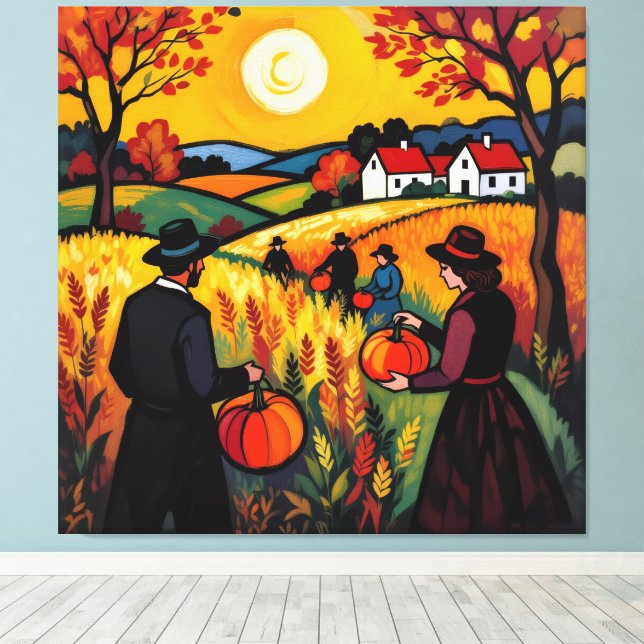 Impressão Em Tela   Goldene Herbsternte – Reichtum der Natur (Insitu(piso de madeira))