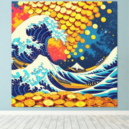 Impressão Em Tela Goldene Sturmflut des Schicksals  