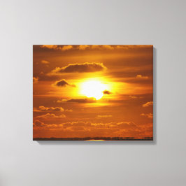 Impressão Em Tela Goldener Sonnenuntergang am Meer