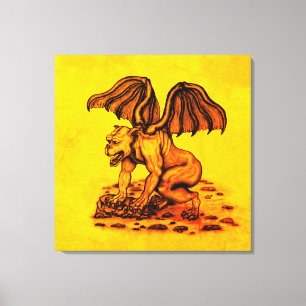Impressão Em Tela Golem Gargula