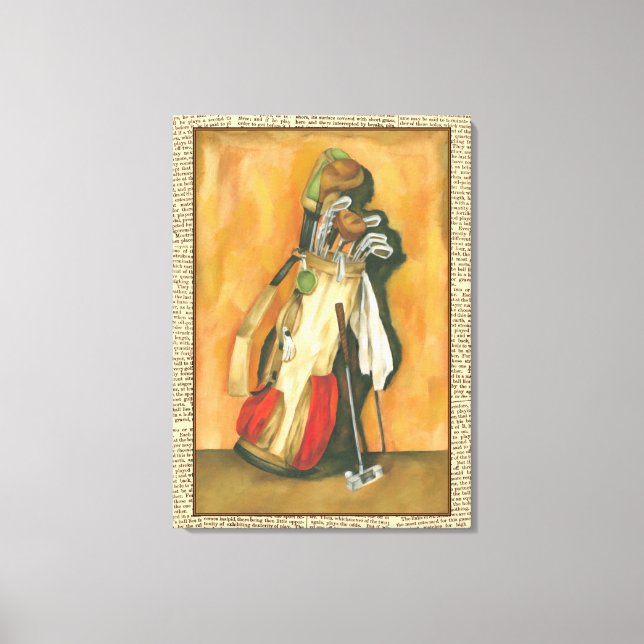 Impressão Em Tela Golf Bag com Glove por Jennifer Goldberger (Frente)