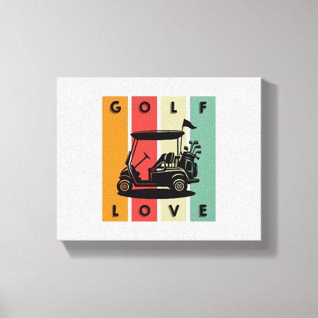 Impressão Em Tela Golf-Love (Frente)