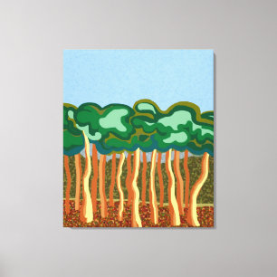 Impressão Em Tela Gomas-árvores e céus australianos azuis