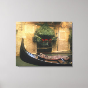 Impressão Em Tela Gôndola e Restaurante, Veneza, Veneto, Itália