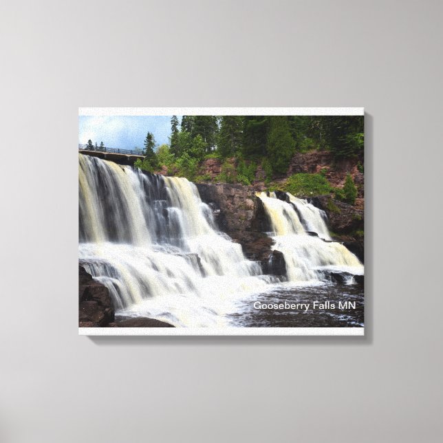 Impressão Em Tela Gooseberry Falls MN (Frente)