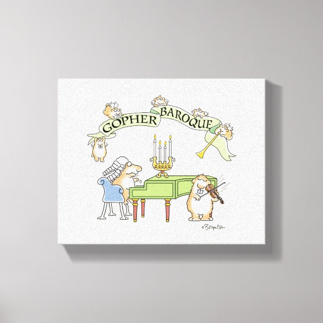 Impressão Em Tela GOPHER BAROQUE por Sandra Boynton (Frente)