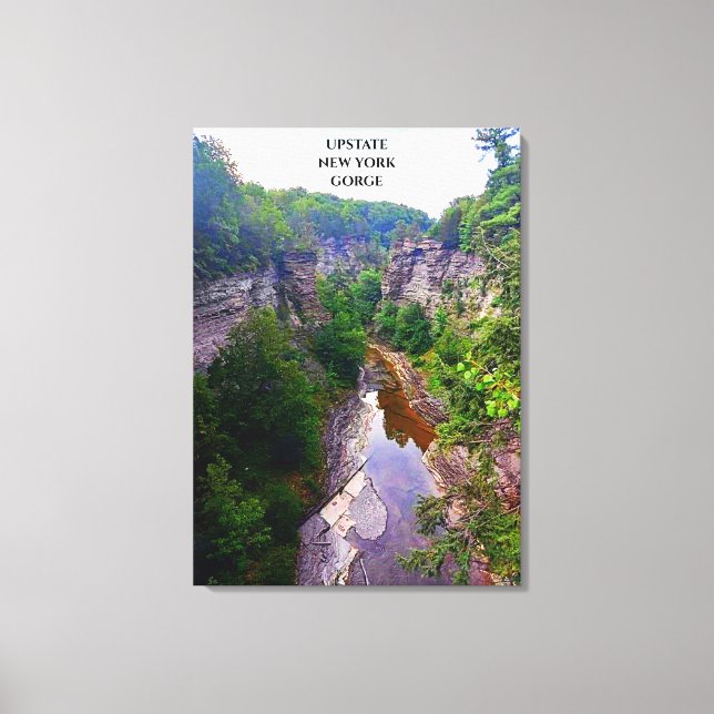 IMPRESSÃO EM TELA GORGE IN ITHACA NEW YORK (Frente)