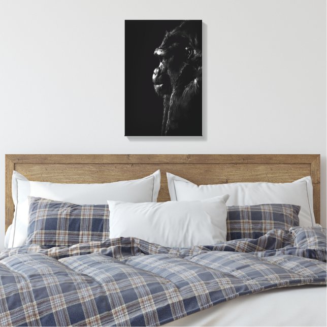 Impressão Em Tela Gorila (Insitu(Quarto))
