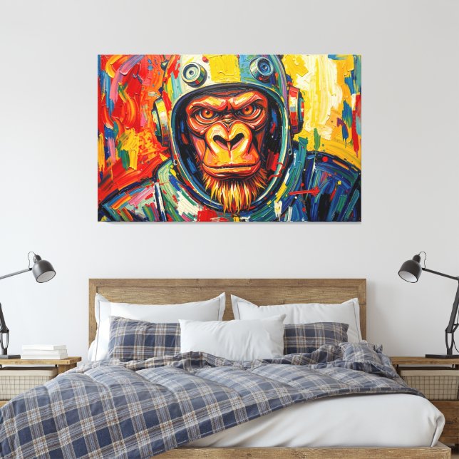 IMPRESSÃO EM TELA GORILA ESPACIAL (Insitu(Quarto))