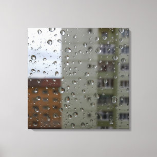 Impressão Em Tela Gotas de chuva