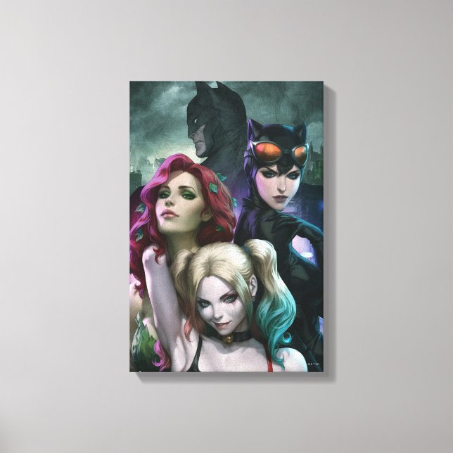 Impressão Em Tela Gotham City Sirens #1000 Comic Cover Variant (Frente)
