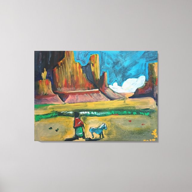 Impressão Em Tela Gouache 1 (Frente)