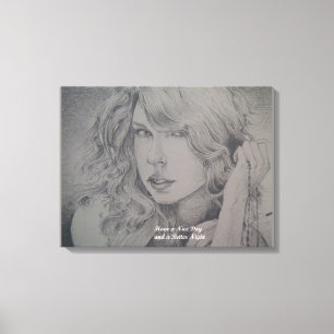 Impressão Em Tela Grace in Ash: Retrato da Tela de Beleza Imprimida