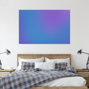 Impressão Em Tela Gradiente Azul Roxo