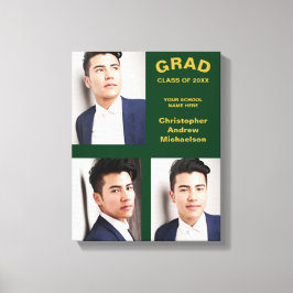 Impressão Em Tela Graduação de Foto com Tipografia Minimalista 3