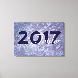 Impressão Em Tela Graduação de lavanda Púrpura Chic Splatter Li
