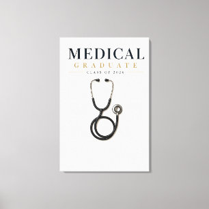 Impressão Em Tela Graduado em Medicina 2026 Nome Personalizado Tela