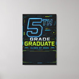 Impressão Em Tela Graduado Gamer da 5ª Série Personalizado 2026