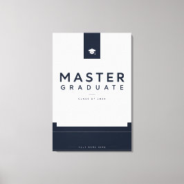 Impressão Em Tela Graduado Mestrado 2026 Tela Personalizada