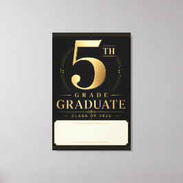 Impressão Em Tela Graduado Personalizado da 5ª Série 2026