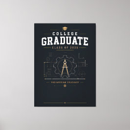 Impressão Em Tela Graduado Personalizado em Engenharia pela Faculdad