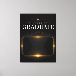 Impressão Em Tela Graduado Universitário Arte de Parede com Nome Per